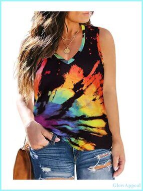 Plus Size Tank Tops Women V Neck Sleeveless Soft Stretchy Summer Casual Camisole